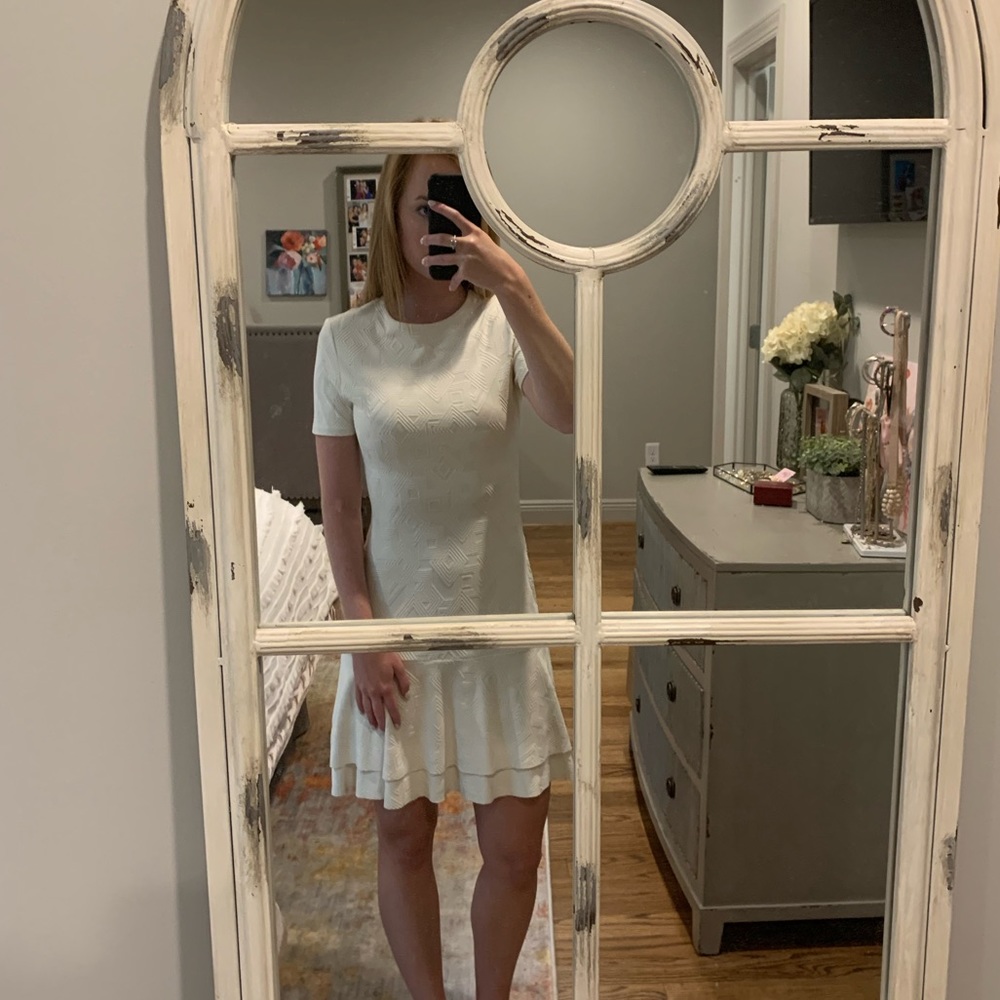 Twenty brand ivory textured dress